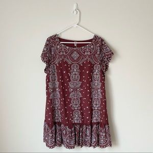 Anthropologie Feather Bone Ynez Eyelet Tunic Dress